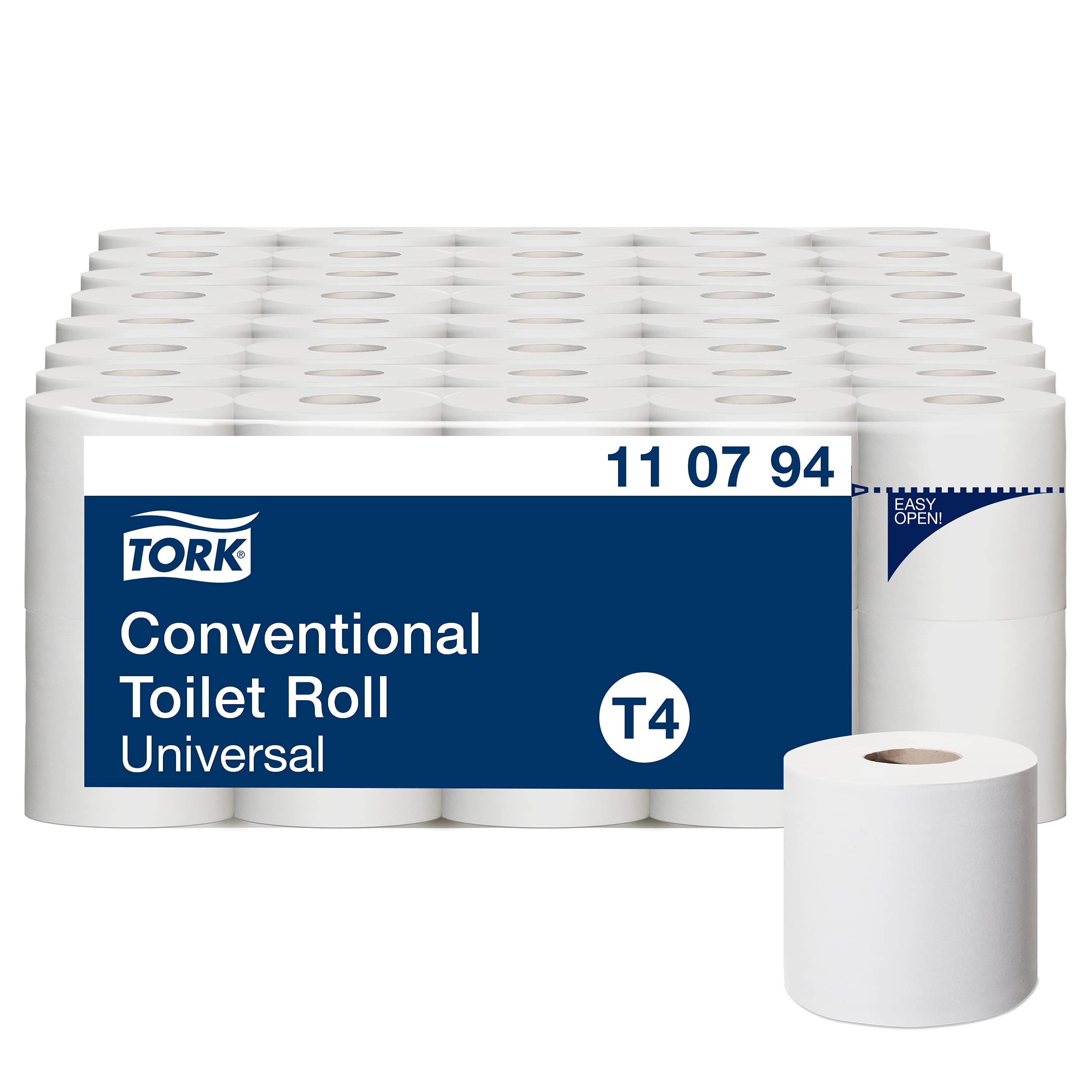 Tork weiches Kleinrollen Toilettenpapier Weiß T4, Universal, 2-lagig, 70 × 250 Blätter, 110794