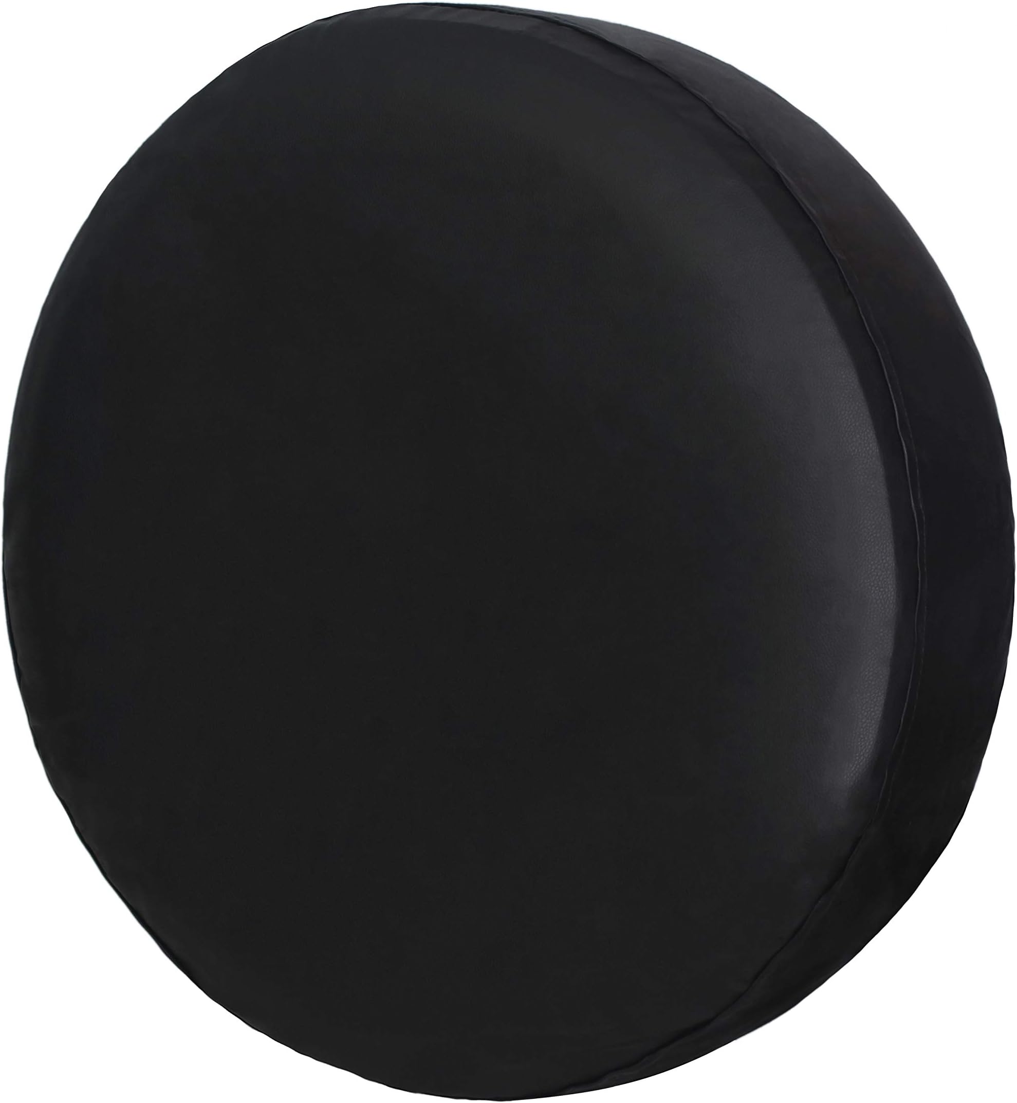HEALiNK Spare Tire Cover, Waterproof Dust-Proof PVC Leather Wheel Covers for RV Jeep Liberty Wrangler SUV Camper Travel Trailer Accessories (14" for Tire Diameter 23"-27")
