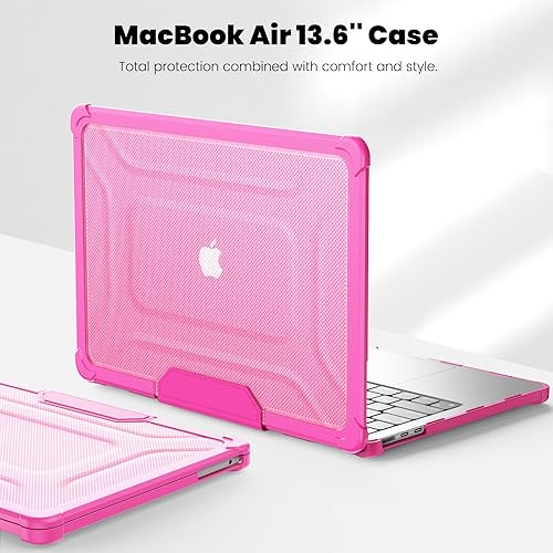 Miniatura 212 de DTangLsm Funda rígida resistente para M4 MacBook Air de 15 pulgadas 2025 2024 2023 M4 M3 M2 A3241 A3114 A2941, resistente carcasa rígida resistente