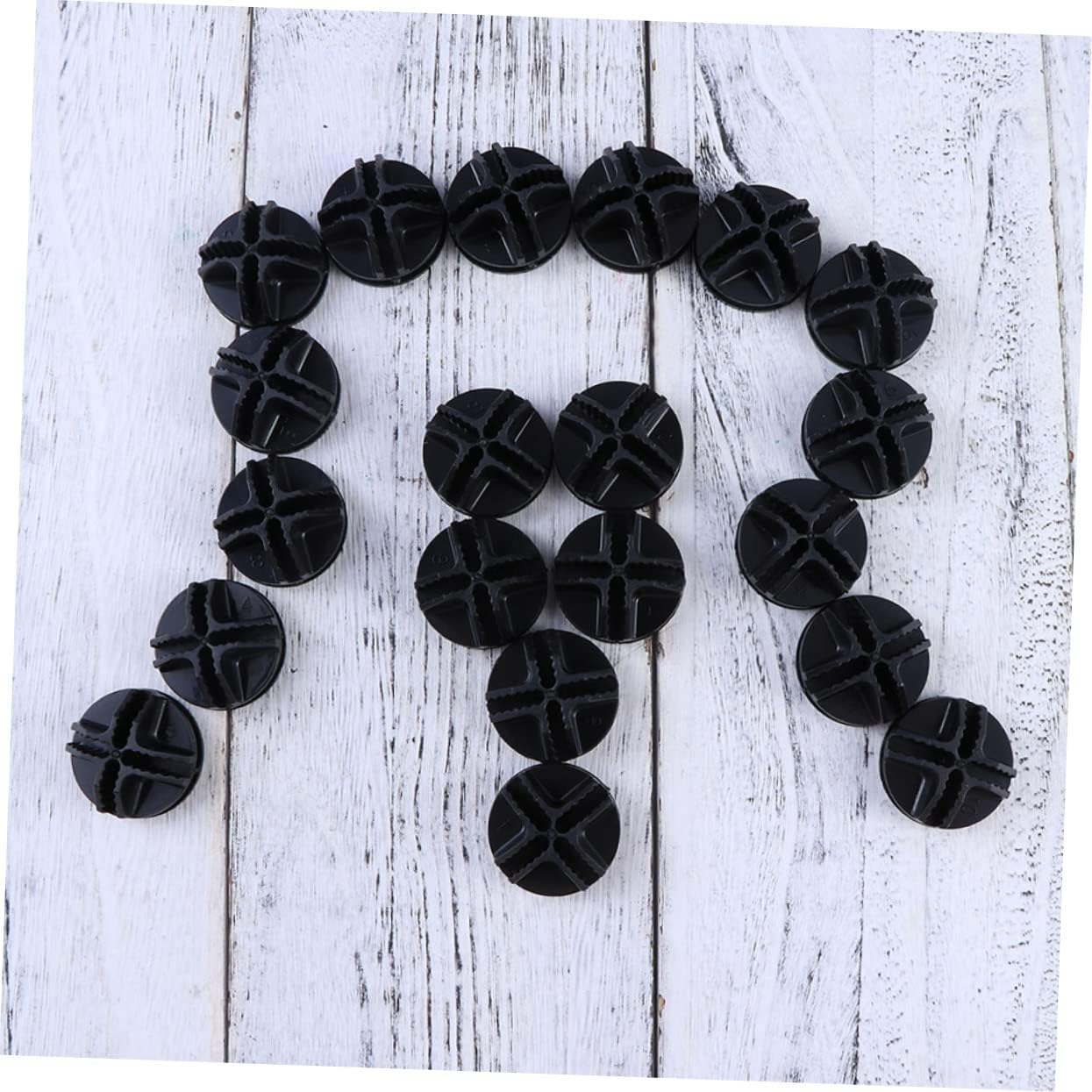KOMBIUDA 30pcs Modular Closet Storage Cabinet Buckles Fixed Buckle for Diy Shelves