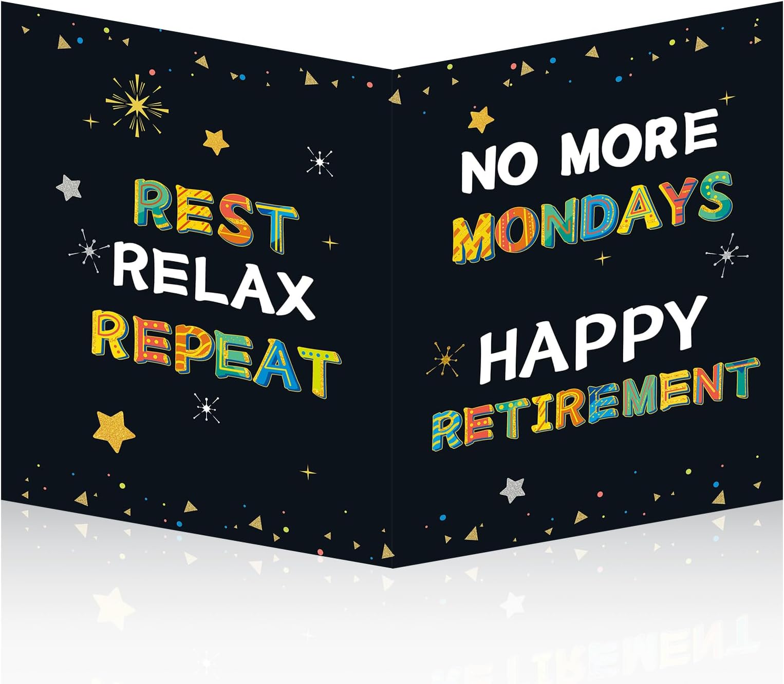 HOMANGA Jumbo Happy Retirement Card, Big Retirement Card, Large Retirement Guest Book 13.8 x 21.6 Inch, Good Bye Card for Colleague, Coworker, Boss, Retirement Decorations Party Gifts For Men,