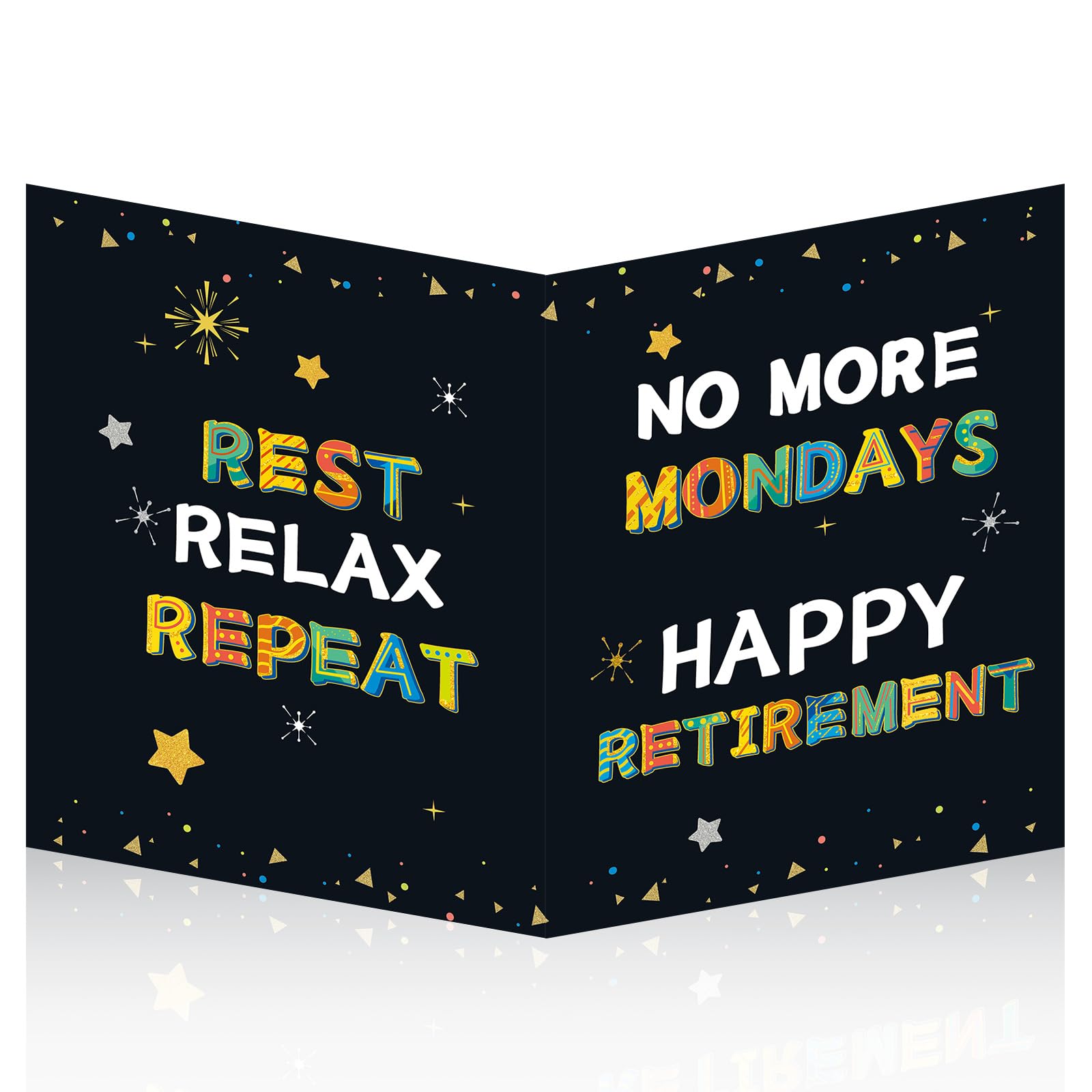 HOMANGA Jumbo Happy Retirement Card, Big Retirement Card, Large Retirement Guest Book 13.8 x 21.6 Inch, Good Bye Card for Colleague, Coworker, Boss, Retirement Decorations Party Gifts For Men,