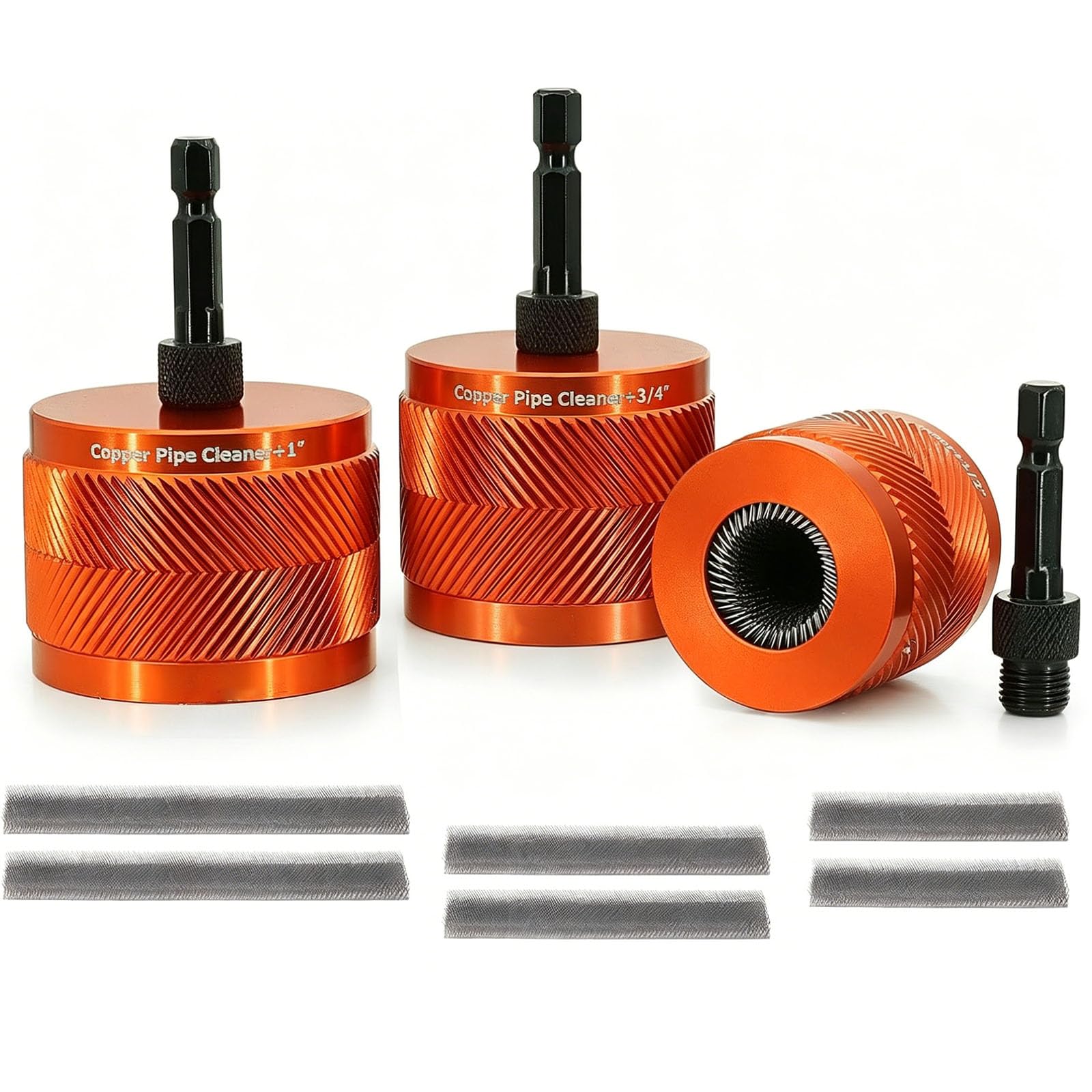 All Metal Construction Pipe Cleaning Brushes Set Pipe Brush Set Ideal for Plumbers Mechanics and Craft Enthusiasts Plumbing Maintenance Equipment