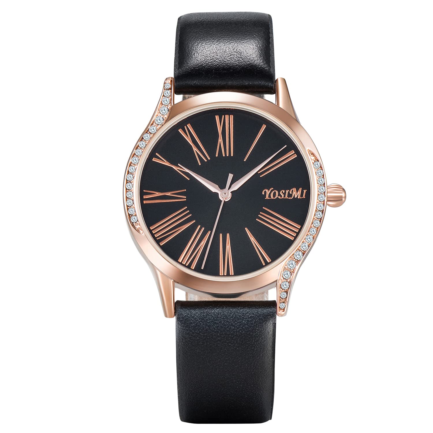Yosimiwomens Watches Waterproof Rosegold Stainless Steel Japanese