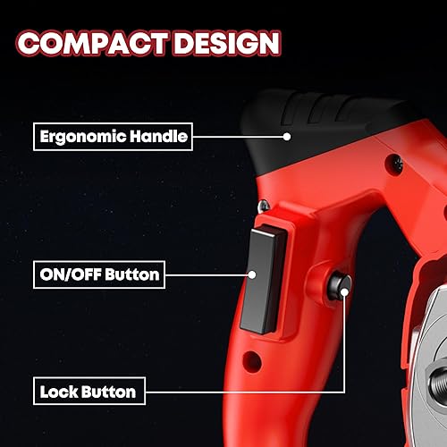 Vista 8 de SILVEL Mezclador de cemento, mezclador eléctrico de hormigón máximo de 2300 W con 6 velocidades ajustables, mezclador de mortero portátil, mezclador