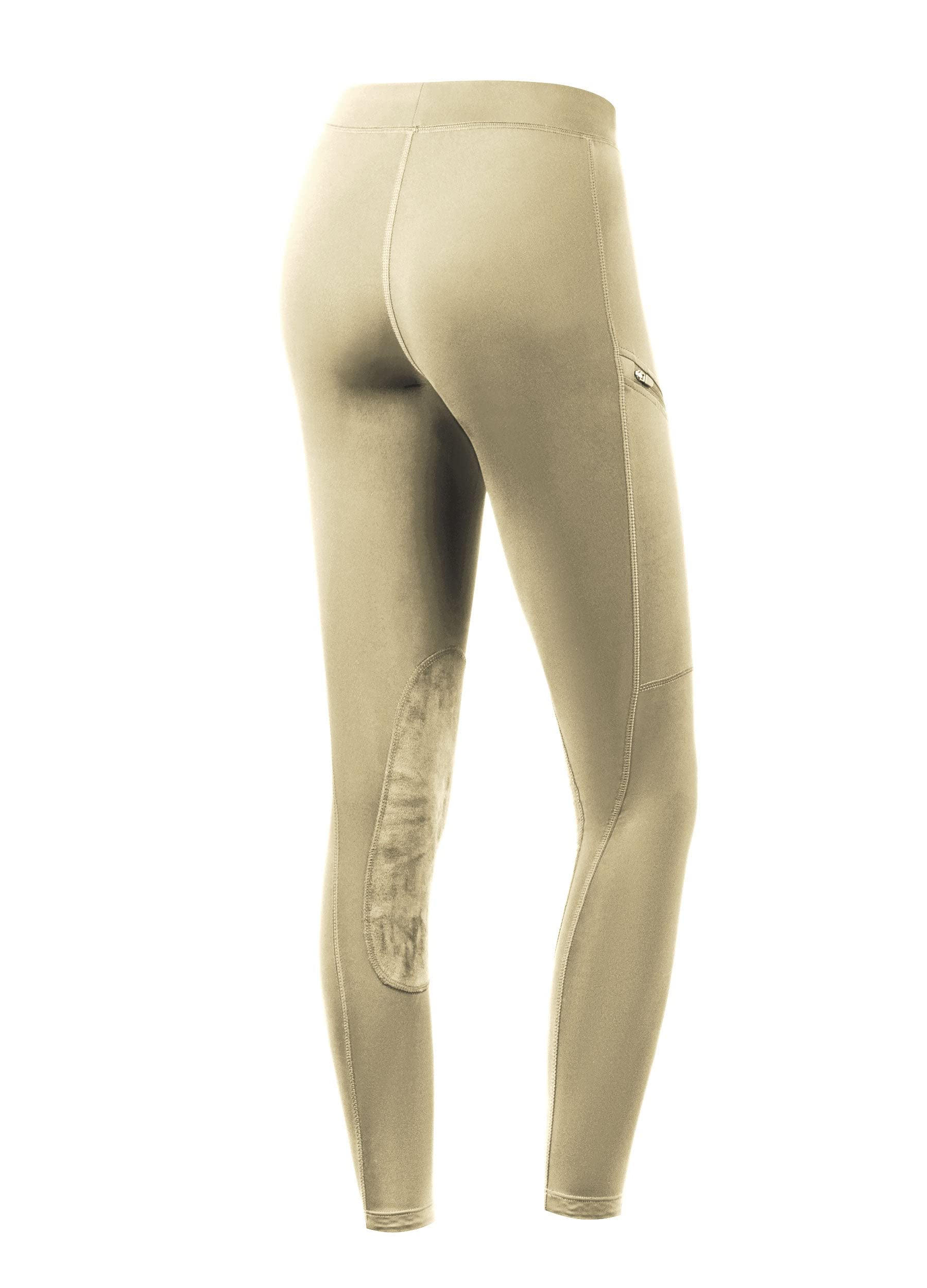 WILLIT Pantalon d'équitation pour enfant - Pantalon d'équitation pour fille - Pantalon d'équitation élastique - Poches zippées