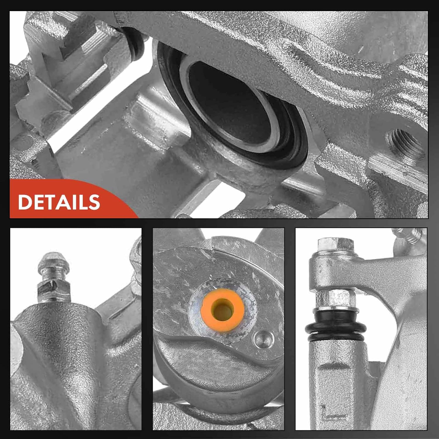 A-Premium Disc Brake Caliper Assembly with Bracket Compatible with Select Lexus Models - IS250 2014-2015 - Rear Driver and Passenger Side, 2-PC Set