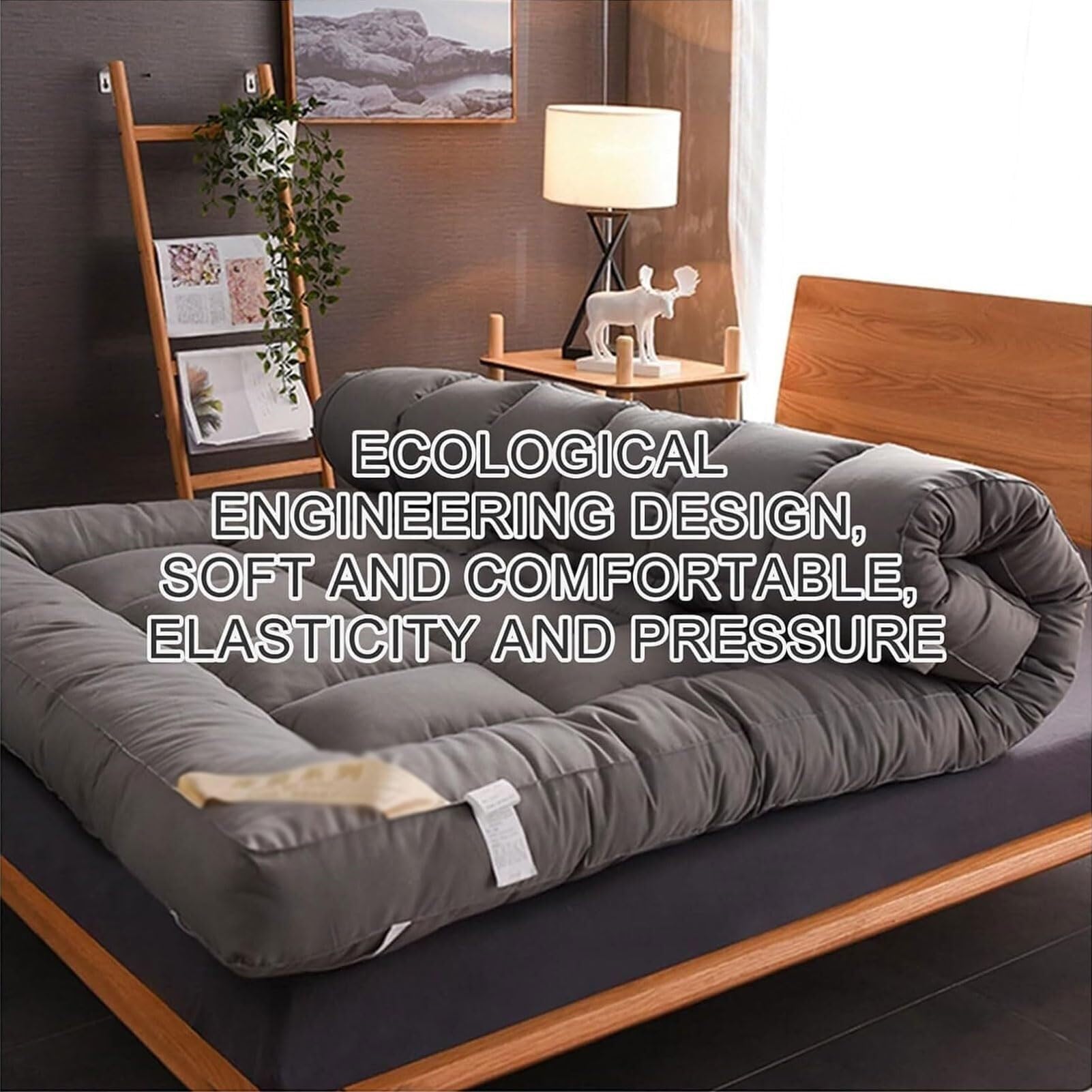 Materassi Da Pavimento, Materasso Futon Imbottito Giapponese, Materasso Matrimoniale/matrimoniale/queen, Materasso Tatami Arrotolabile, Materassi Per Casa E Viaggio (180x190cm)