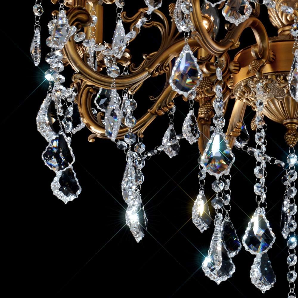 Crystal Chandeliers Contemporary Chandelier Island Lighting 8 Lights Candle Pendant Ceiling Light Fixture for Dining Room Living Room Kitchen Bedroom Hallway Entry D27.6
