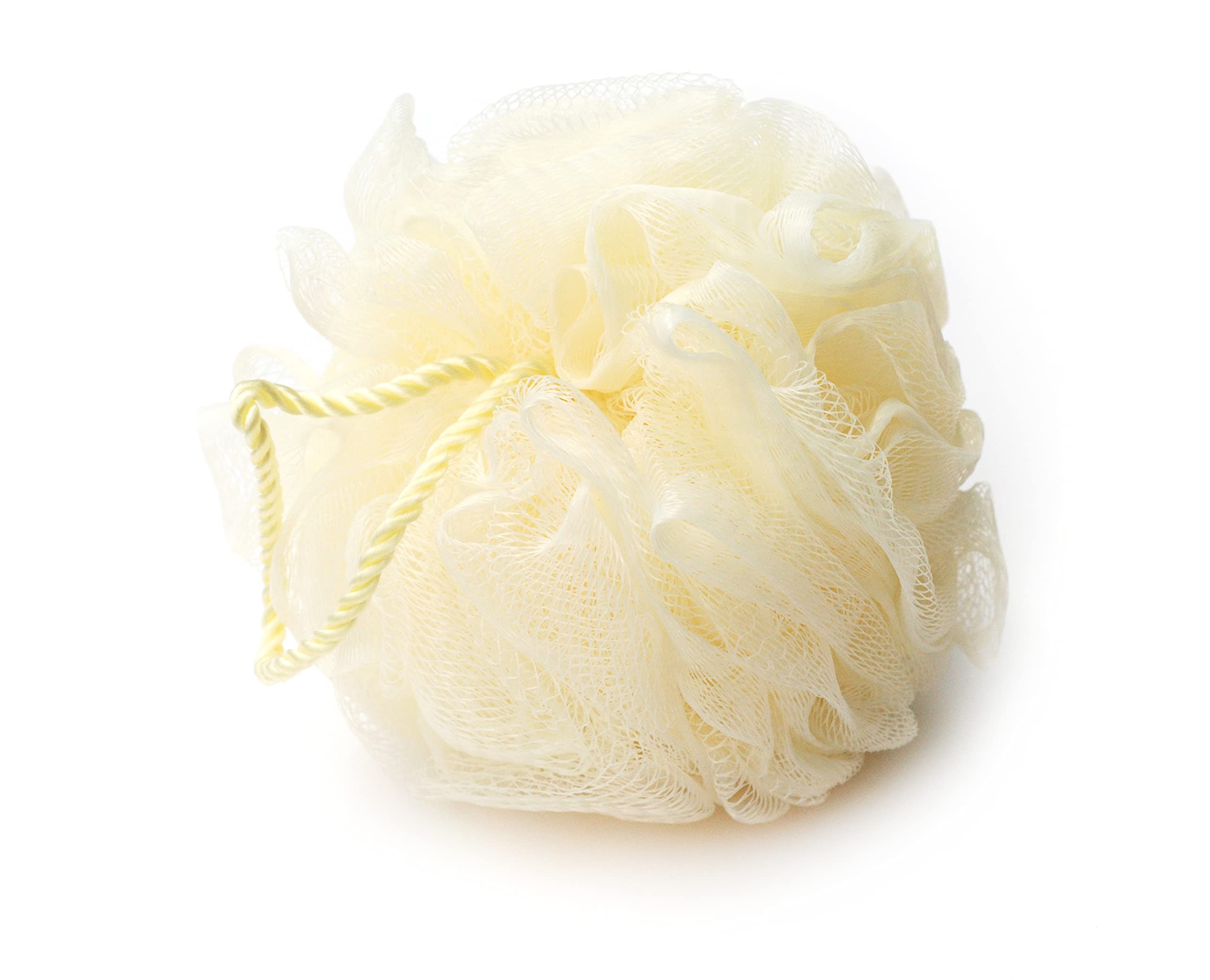 Basicare Luxe Yellow Loofah Sponge, Body Scrubber, Bath Sponge, Luxury Loofah for Women, Men | Gentle Exfoliating Sponge - Body Wash Shower Pouf Pack Of 1.-image-46