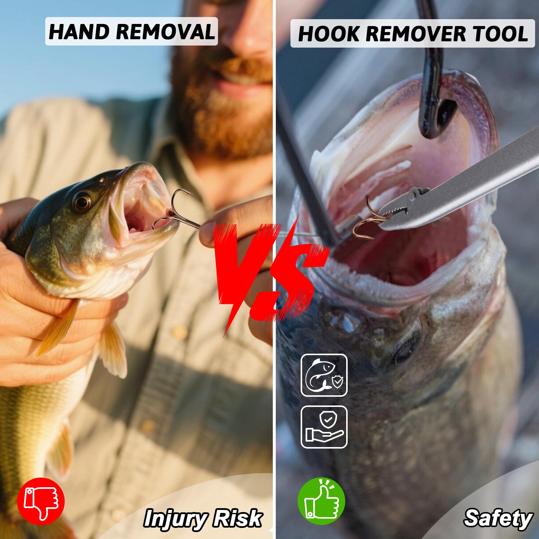 Booms Fishing Hook Remover Tool: 9.5