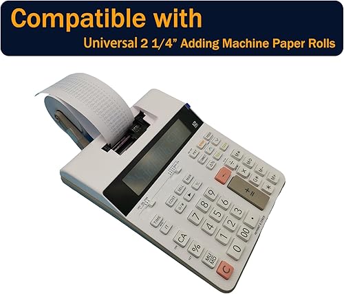 Miniatura 4 de Rollos de papel para calculadora de 2 1/4 pulgadas x 150 pies, rollos de papel de cinta para máquina de adición de 2 1/4, para HR-10RC, HR-170RC