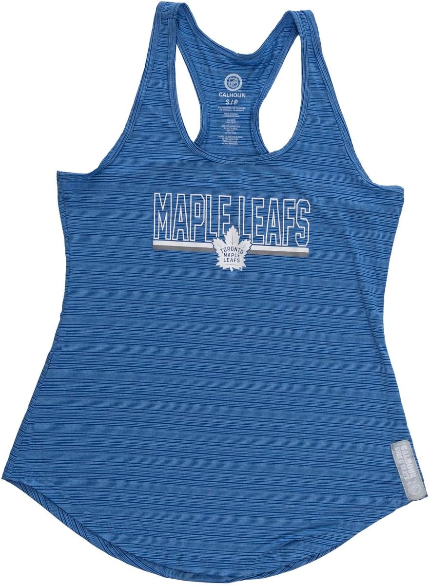 Calhoun NHL Womens Lightweight Sleeveless Loose Fit Workout Racerback Tank Top - Image 5