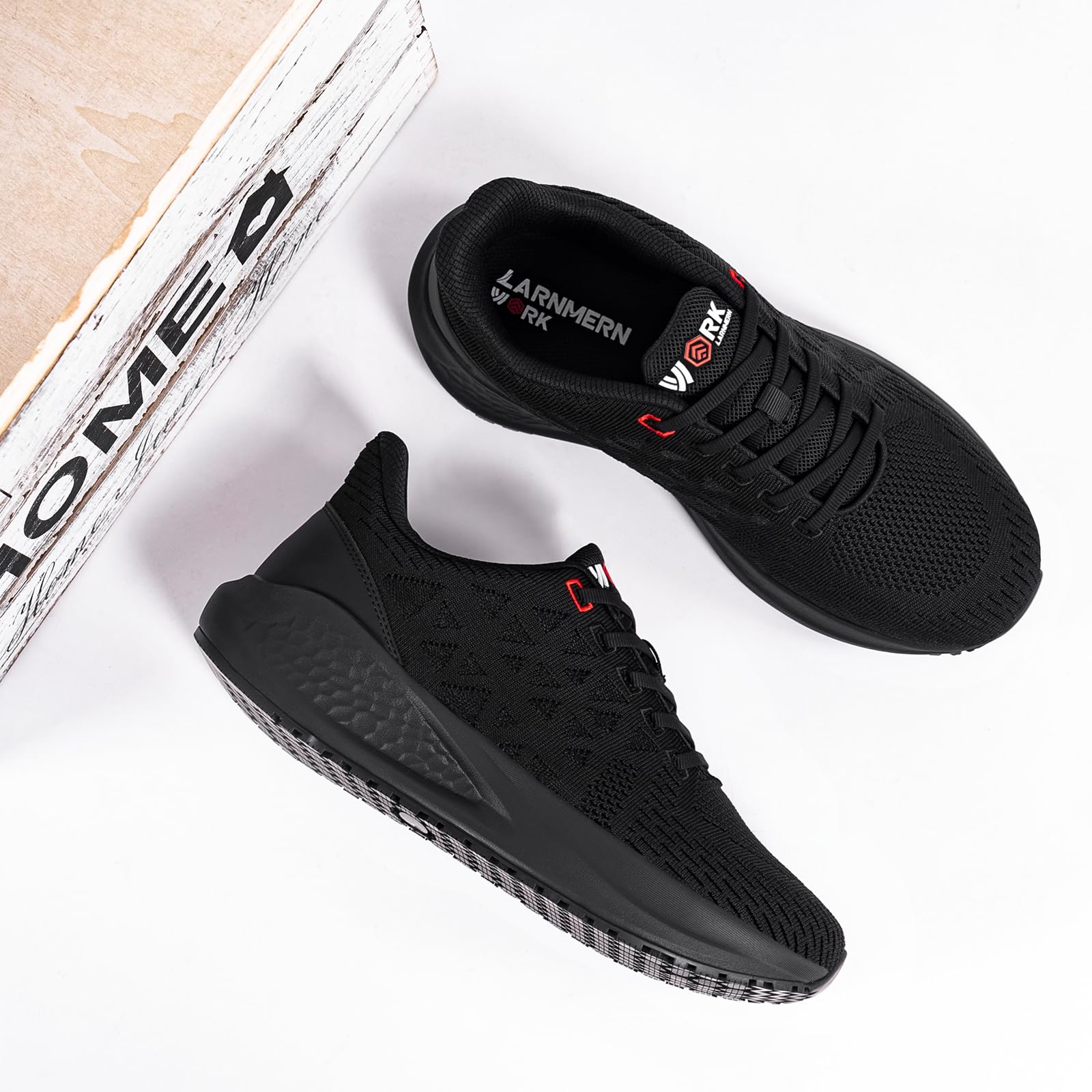 LARNMERN Chaussures de Travail Cuisine SRC Antidérapantes Homme