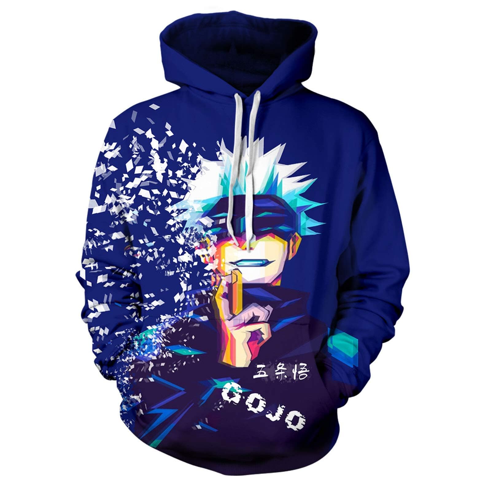 Gojo Satoru Hoodie Costume Cosplay Sweatshirt Sweater Hooded Pullover