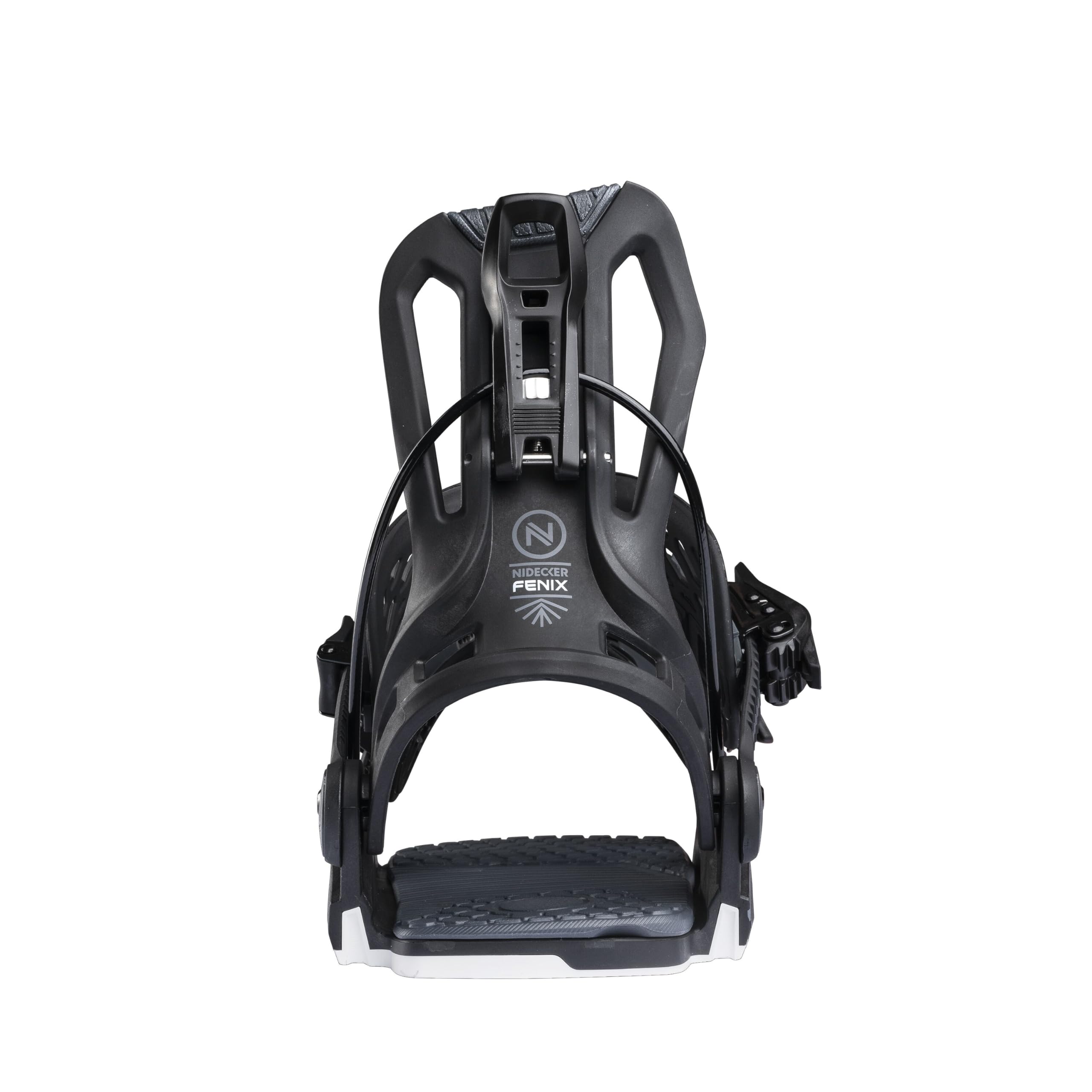 Nidecker Flow Fenix Snowboard Bindungen – Mid-Flex All-Mountain Bindung mit Asym UniBack & Eva Base
