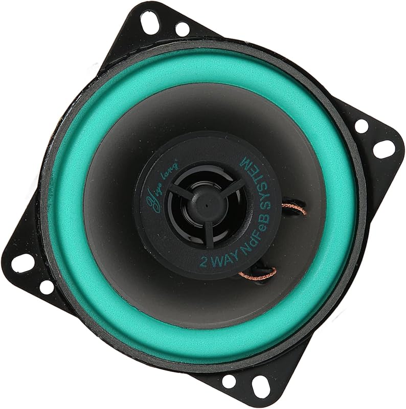 Pavv Universal Car Audio Speaker, 4 Inch Car HiFi Coaxial Speaker with 4 Ohm Impedance, Mid Range Stereo Sound, 100Watt Power, Car Amplifier for Vehicle Car Sound System