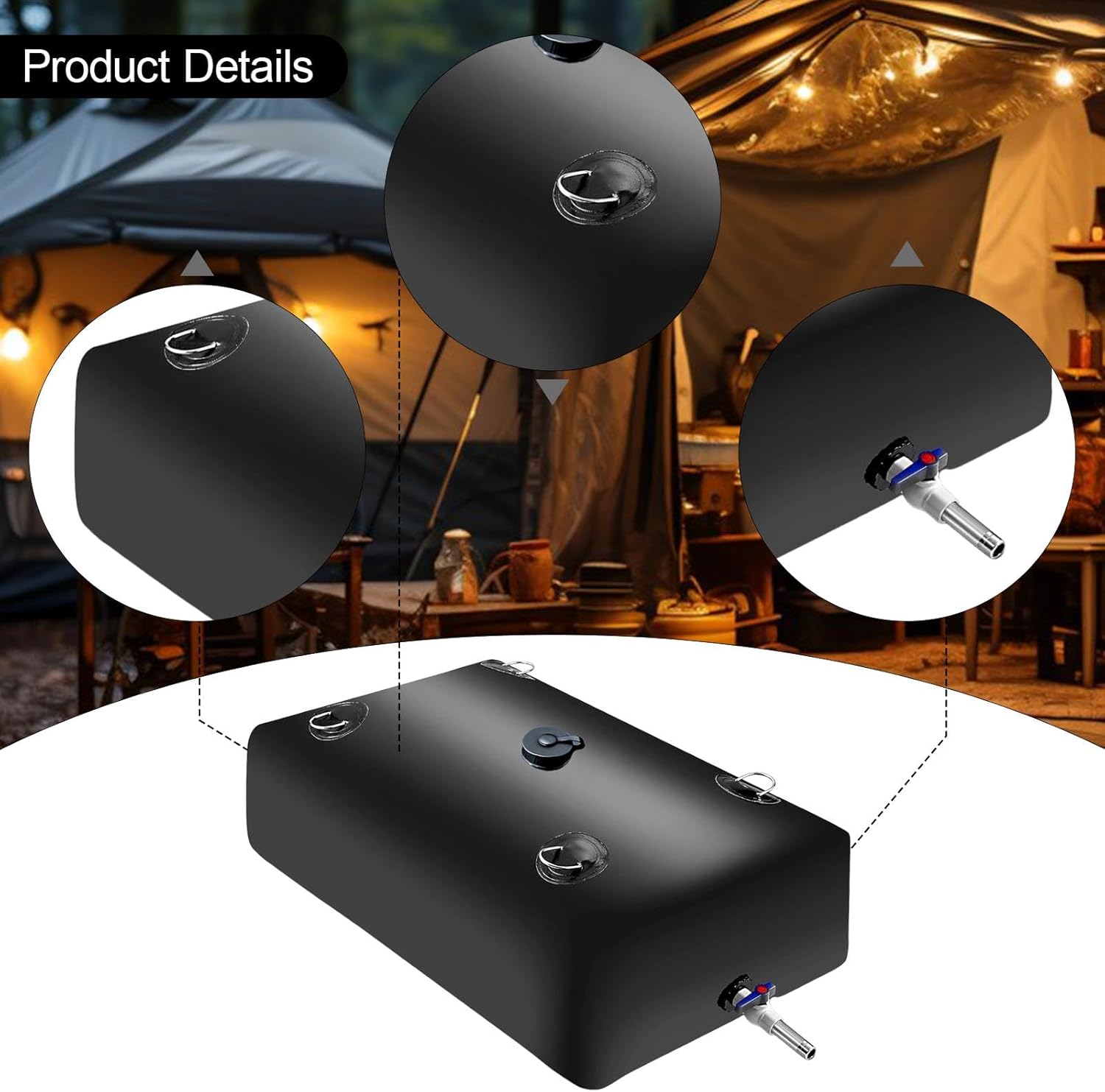 MotiveTech 多機能で再利用可能な PVC 貯水容器。緊急時、家庭菜園、サバイバルに最適です。, 240L