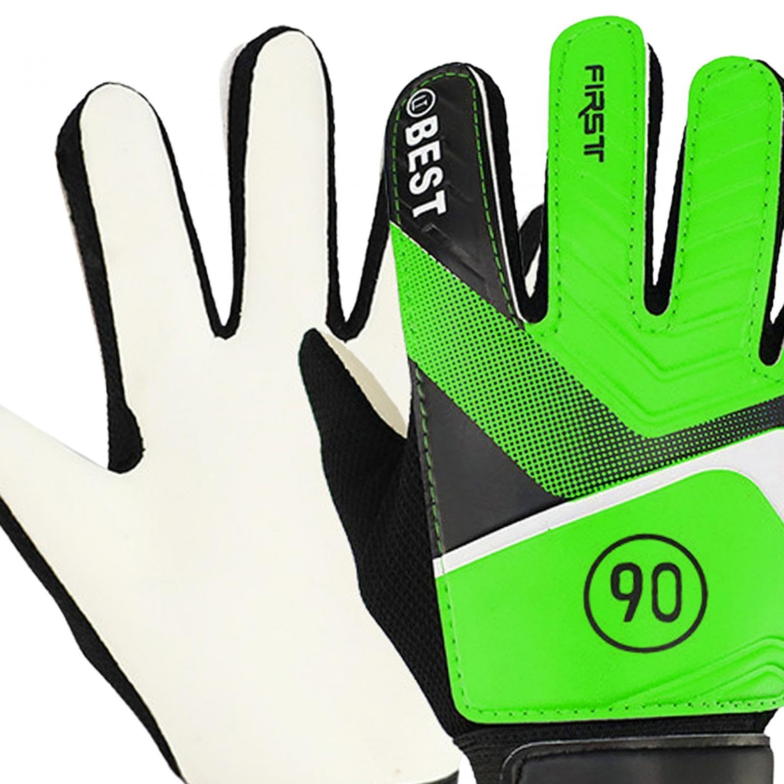MERISHOPP Kids Goalkeeper Gloves Soccer Gloves Nonslip Breathable Soccer Goalie Gloves Green| Sports Equipment | Outdoor Sports Gear | Exercise Gear-image-34