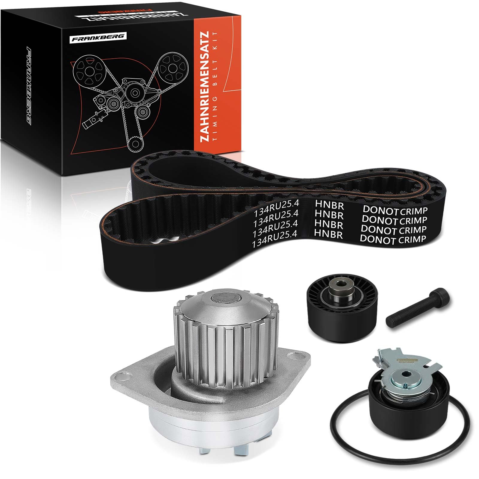 Frankberg Zahnriemensatz mit Wasserpumpe Benzin | Kompatibel mit Xsara N1, 206 Stufenheck, Berlingo/Berlingo First MPV GFK GJK MF, Partner Combispace 5 G, 307 Break 3E