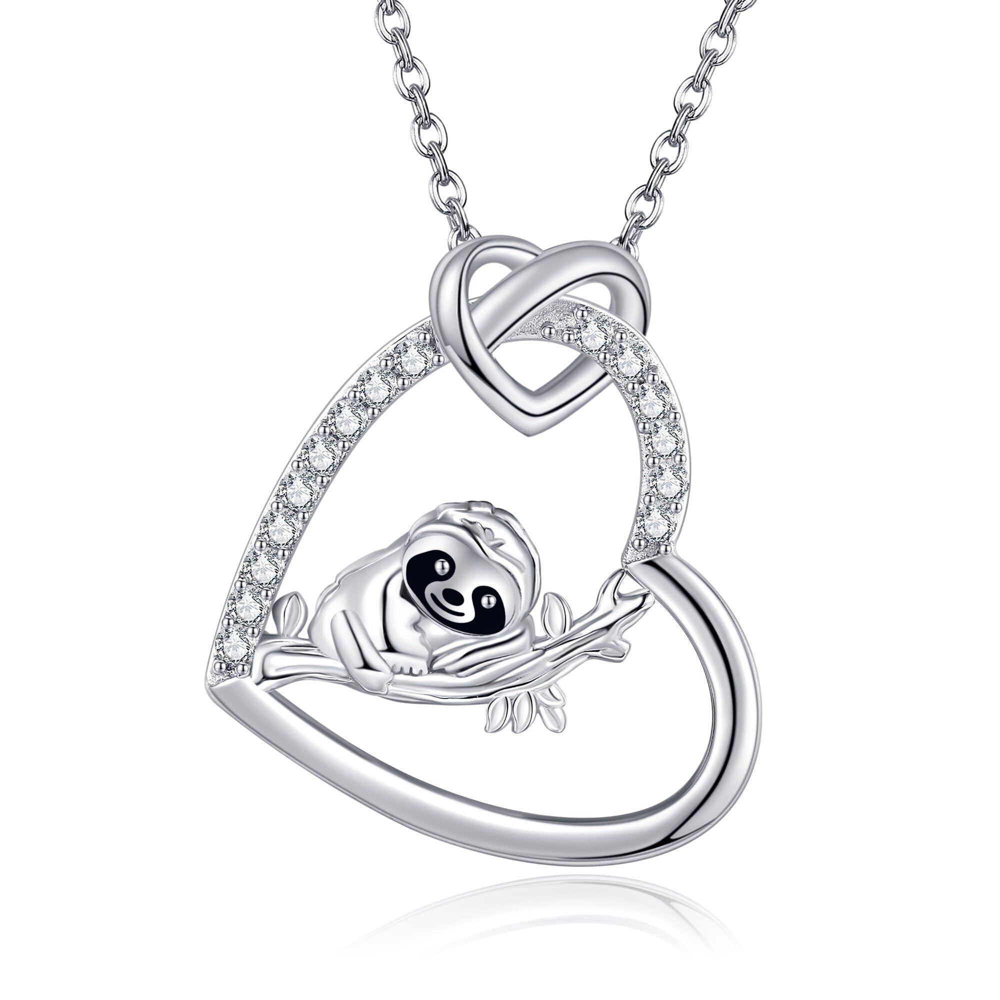 925 Sterling Silver Cute Sloth Charm Pendant - For Bracelets & Necklaces - Engraved Detail