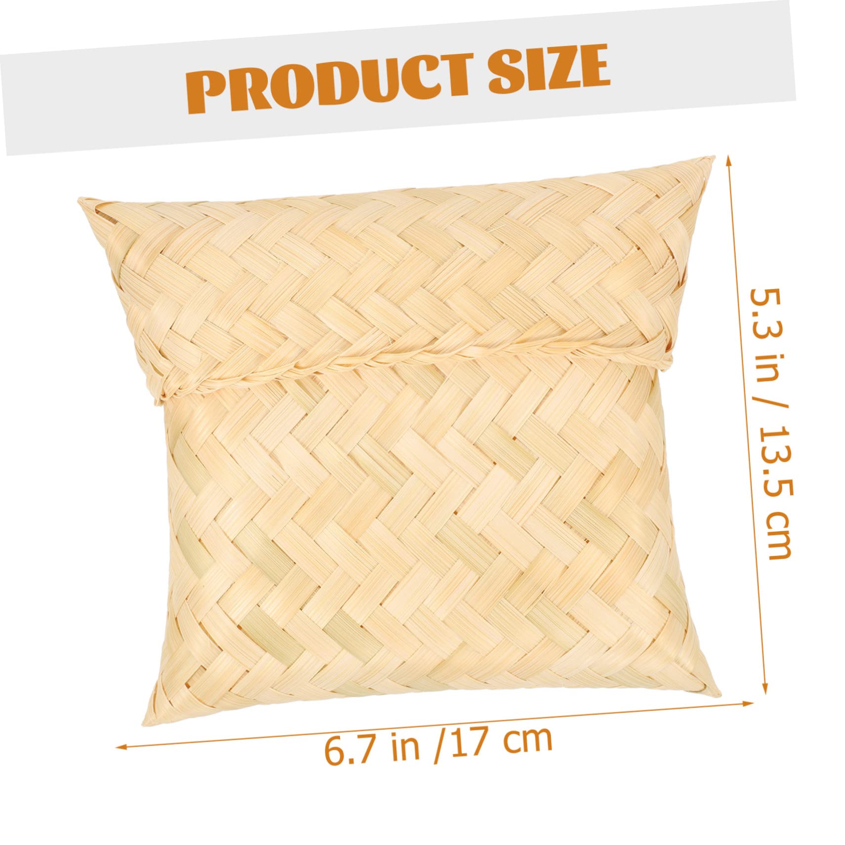 Happyyami Handmade Woven Basket Versatile Snack Container for Storage of Fruits Candies and Sundries Rustic Home Decor Organizing