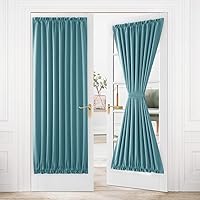 Vista 143 de Cortinas Dwcn para puerta, con bolsillo para barra Blanco grisáceo