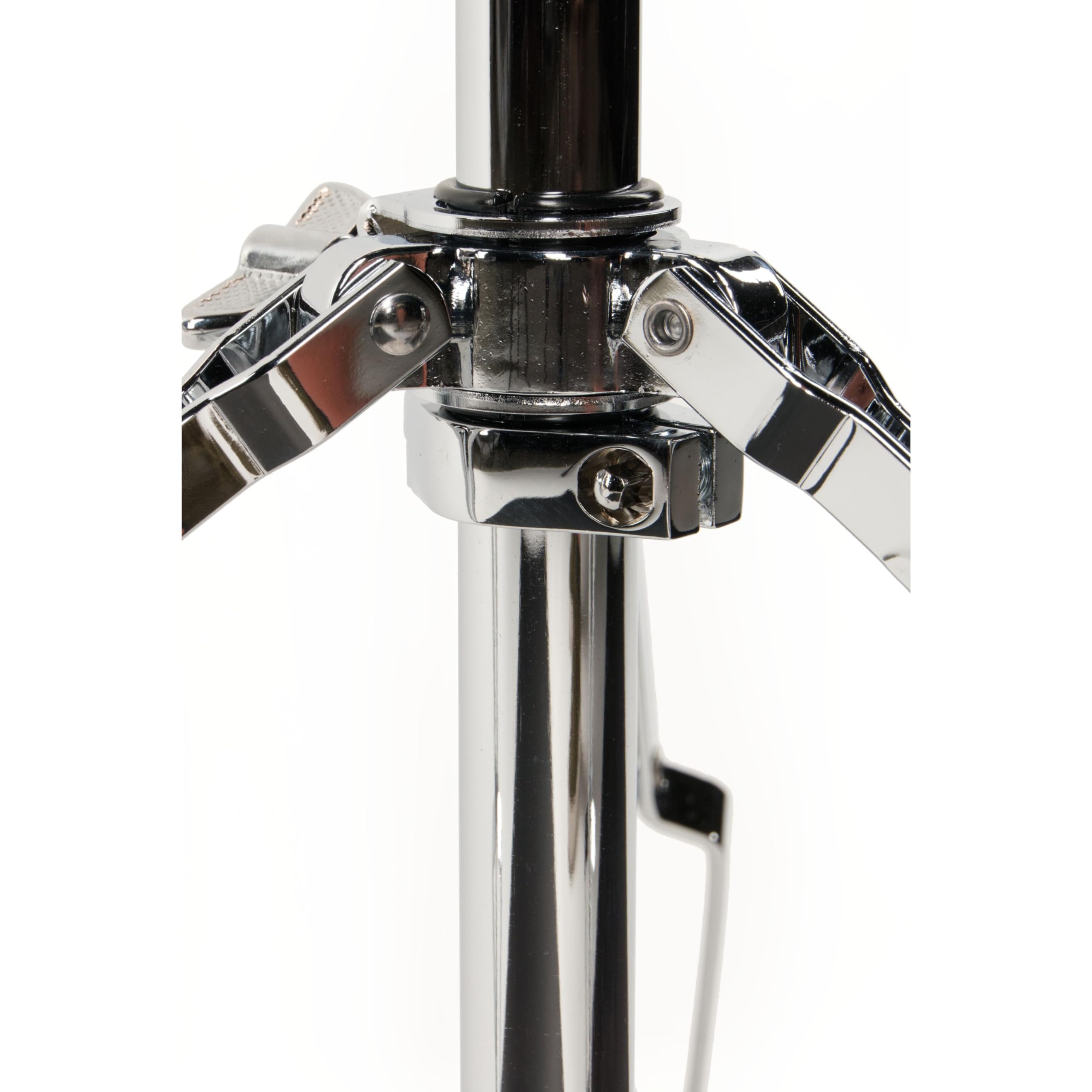 Fame SDS9003 Snare-Ständer, Doppelstrebig, Verchromt, Höhenverstellbar 40-57cm, Flexibles Kugelgelenk, Faltbares Design, Gummierte Haken