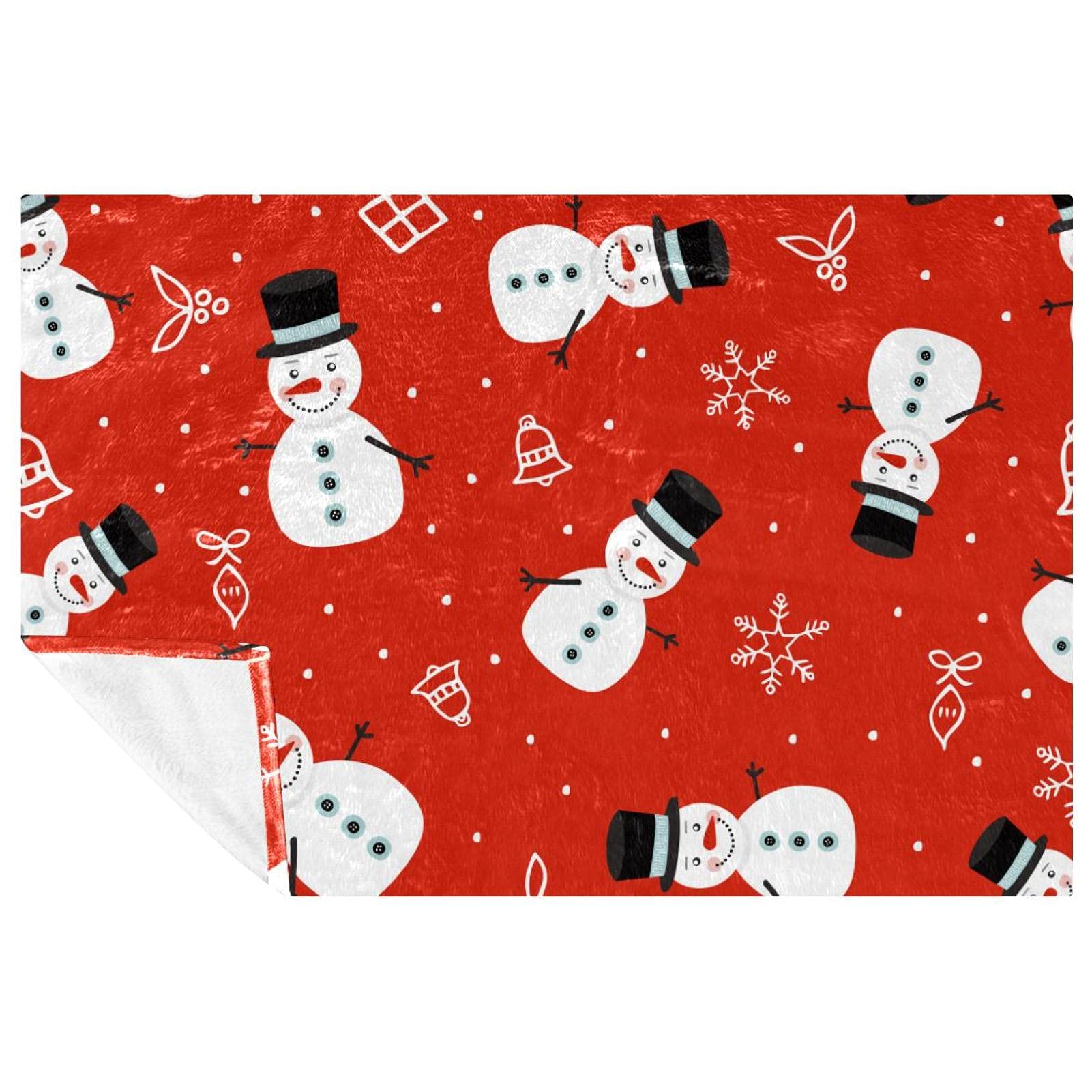 Couverture bonhomme de neige douce, le cadeau idéal pour des soirées cocooning