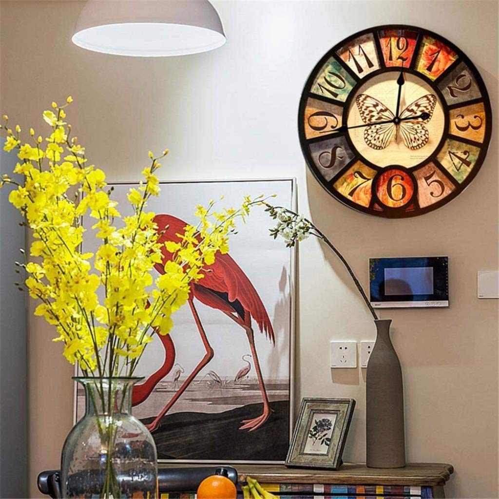 Orologio da Parete,Design Industriale Creativo e Decorazione Domestica silenziosa, per Soggiorno, Camera da Letto, Ufficio e Bar,C per Soggiorno, Camera da Letto
