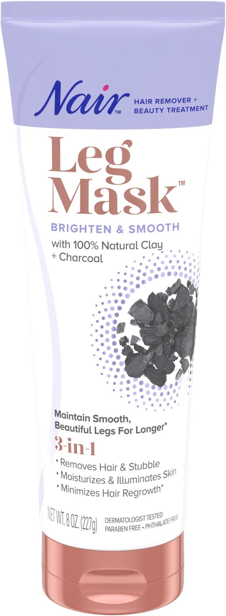 NairHair Remover Beauty Treatment Charcoal Clay Leg Mask 8.0oz