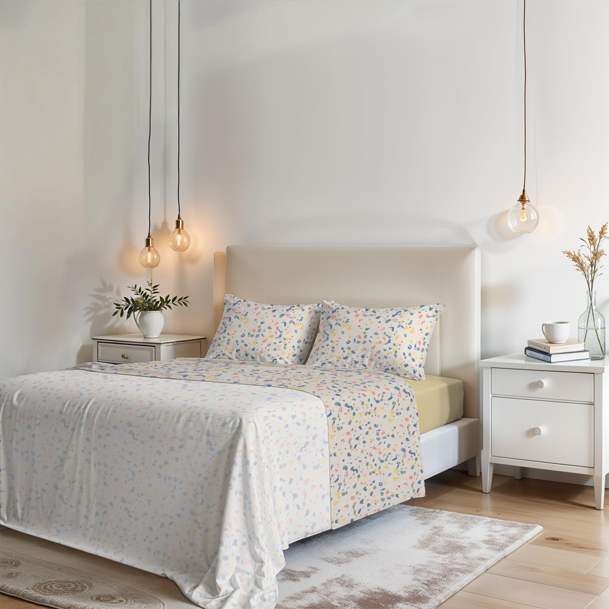 Italian Bed Linen Fantasy Bed Linen Set, Background, 2P, Microfiber, Double