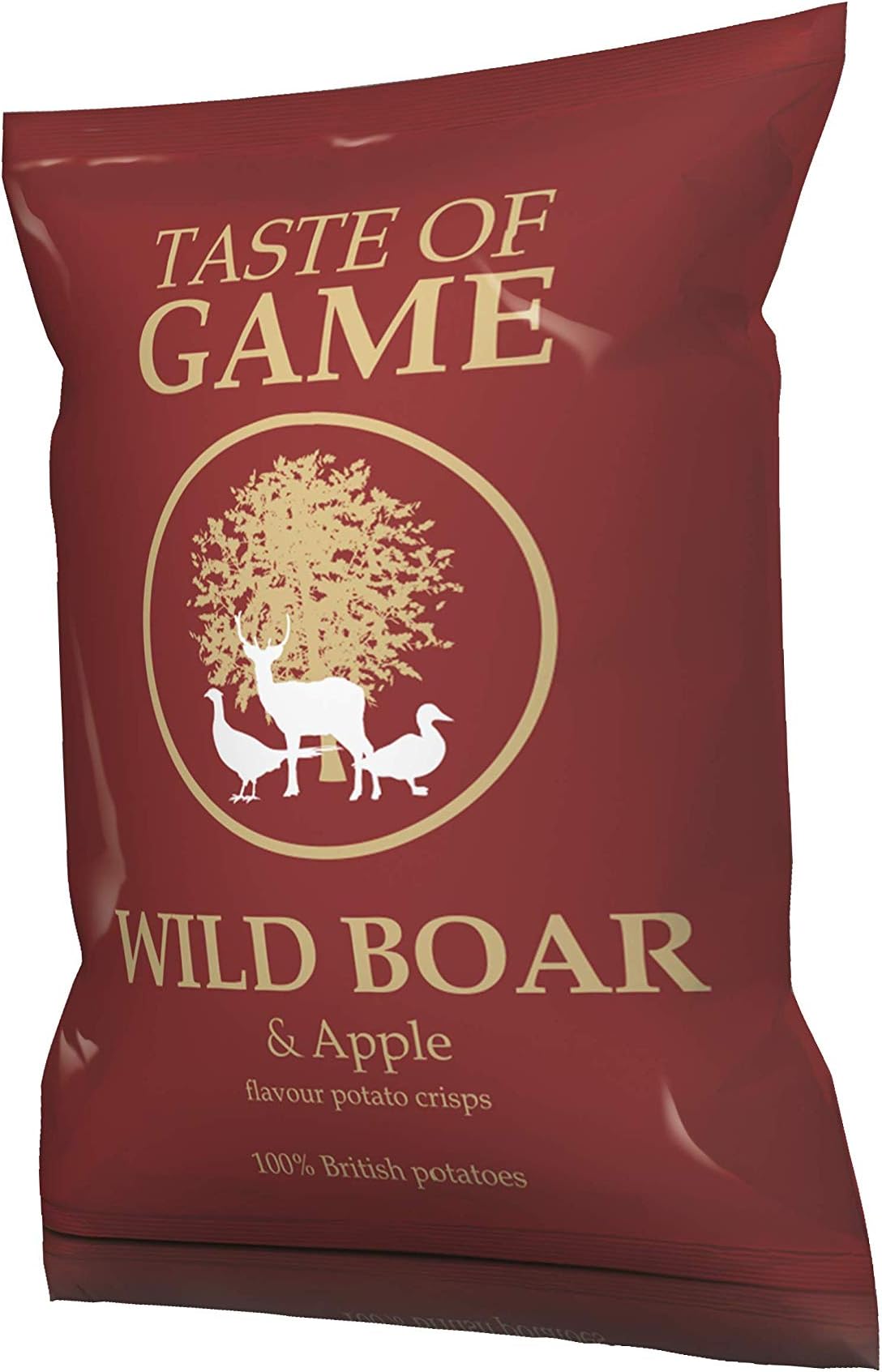 British Potato Crisps - Wild Boar and Apple, 40g (Pack of 24)