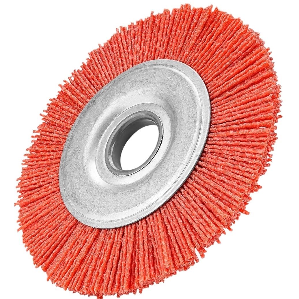 6 szt. Nylonowe szczotki tarczowe, drut ścierny szczotka polerska do gratowania metalu czyszczenie OD 100/125mm(125mm)
