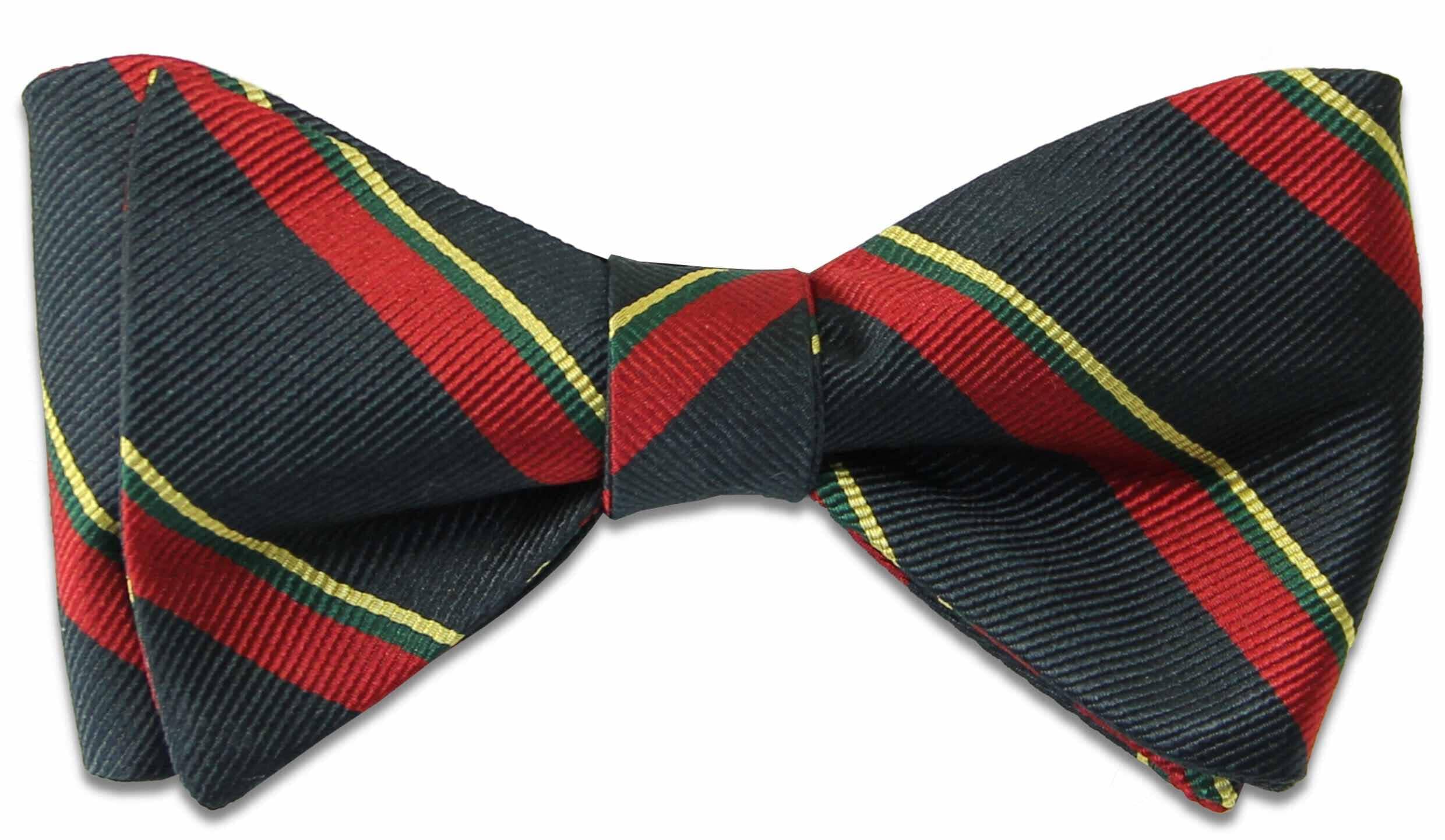 The Regimental Shop Men's Blue/Red/Green/Yellow Royal Marines Corps Silk (Self Tie) Regital Bow Tie