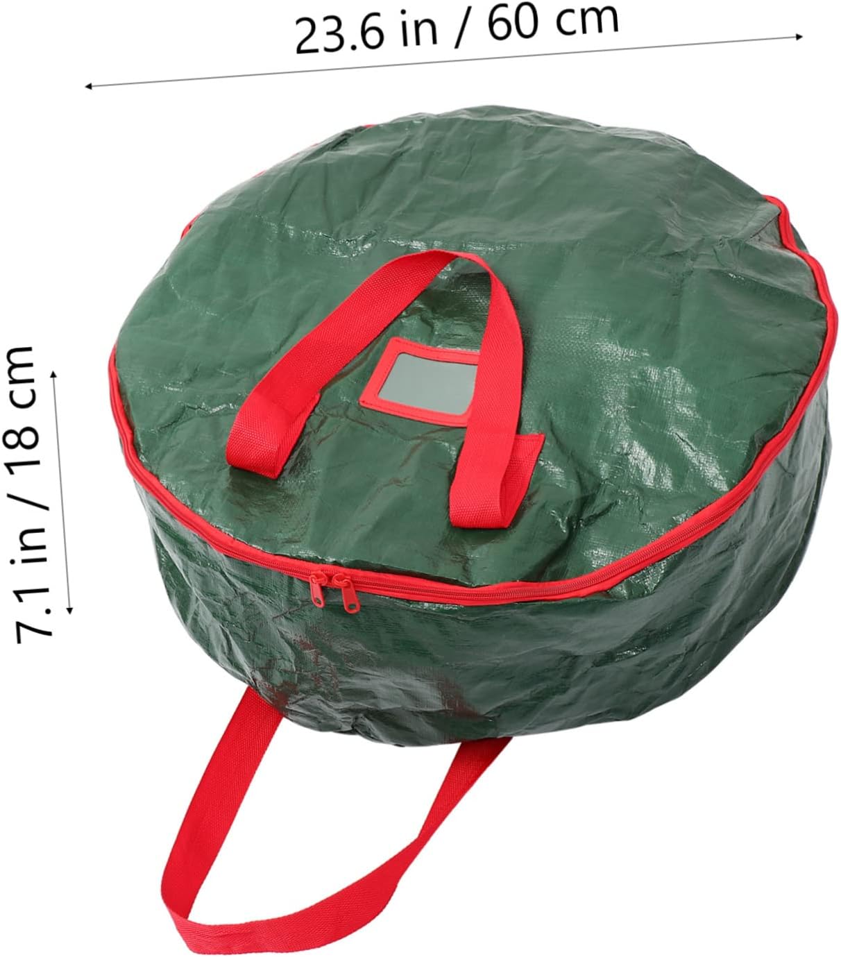 1pc Xmas Wreath Storage Bag Round Premium Plastic Container for Christmas Decor for Wreaths and Holiday Ornaments Bright for Festive Storage Needs