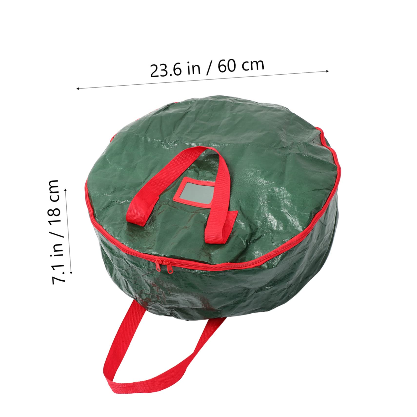 OSOLADY 1pc Xmas Wreath Storage Bag Round Premium Plastic Container for Christmas Decor for Wreaths and Holiday Ornaments Bright for Festive Storage Needs