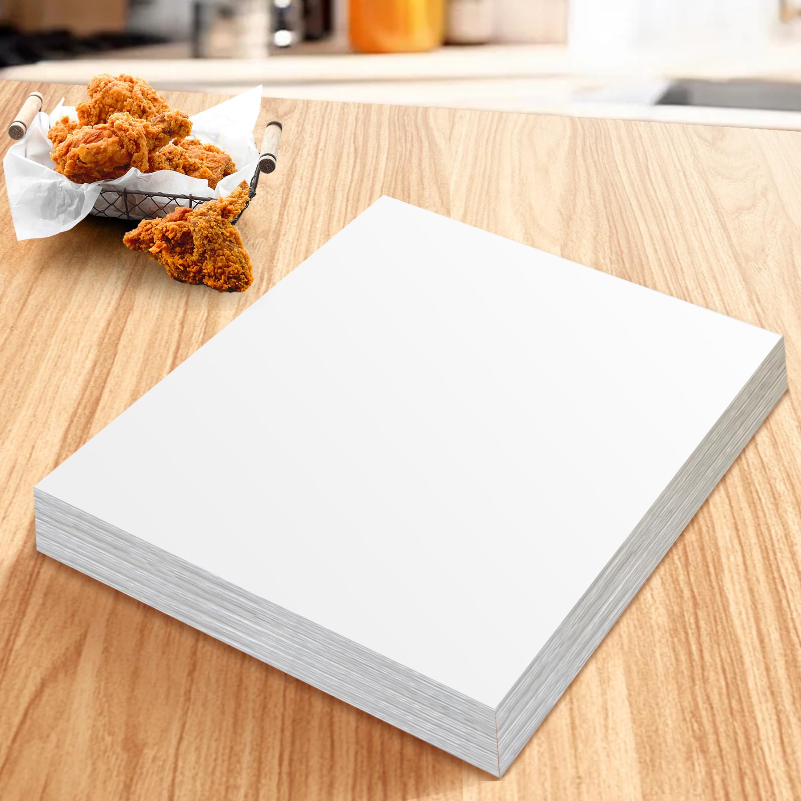 Remagr Fritteusen-Filterpapier, 49,5 x 69,5 cm, Fritteusen-Filterblätter für Restaurant, Lebensmittel, LKW, Lebensmittelständer, Ölfiltration, 100 Stück