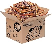 Vista 8 de ValueBull Bully Sticks para perros pequeños, extrafinos de 6 pulgadas, 50 unidades, golosinas naturales para perros, 100% carne de res, un solo
