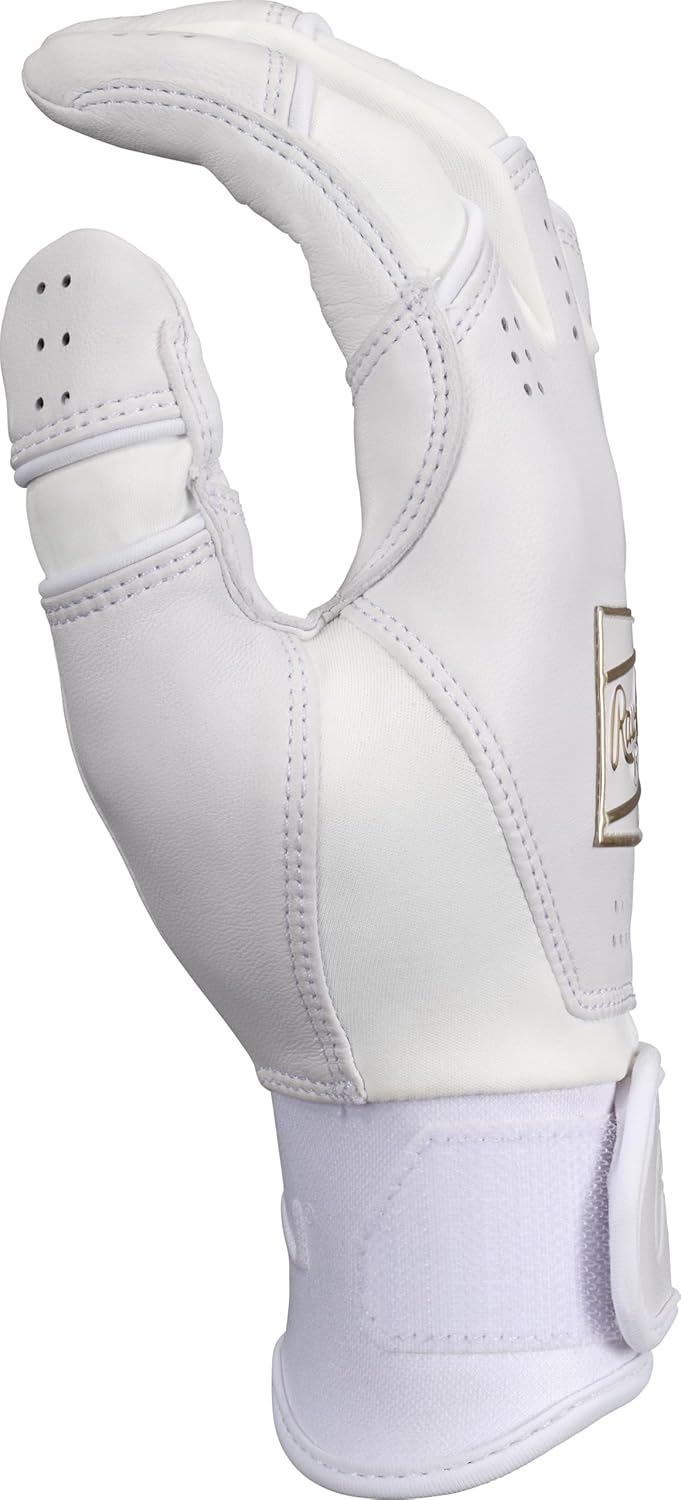 Rawlings | ICON Baseball Batting Gloves | White | Adult Sizes
