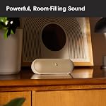 Beats Pill - Wireless Bluetooth Speaker and Portable Charger via USB-C - Up to 24 Hours Battery Life, IP67 Water Resistant, Apple & Android Compatible, Built-in Microphone – Champagne Gold