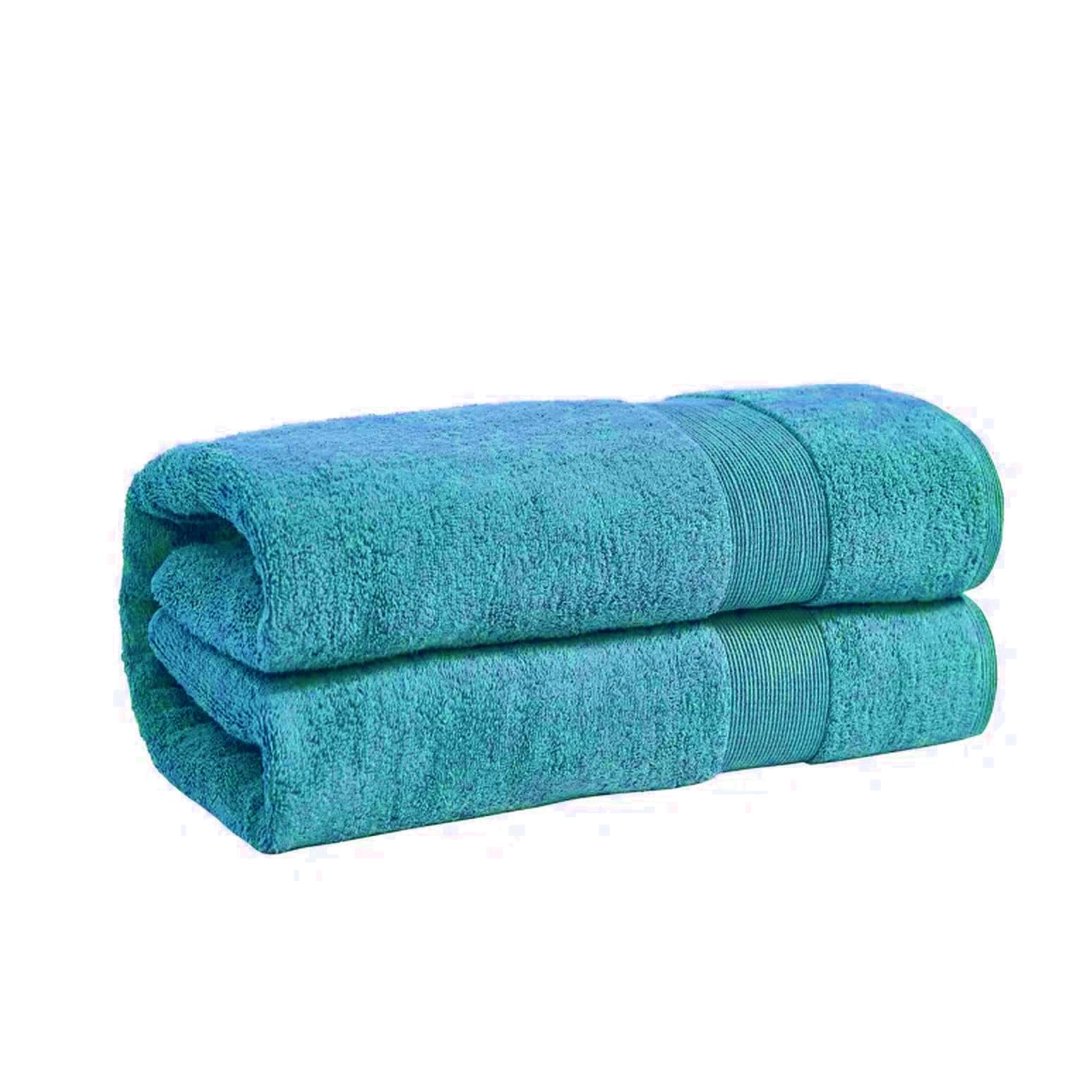 Luxury Bath Sheets (90 x 150 cm-800 GSM) 100% Egyptian Cotton Premium Quality Super Soft Bath Sheet Towels Body Wrap Large Bath Sheet (Teal, Cotton)