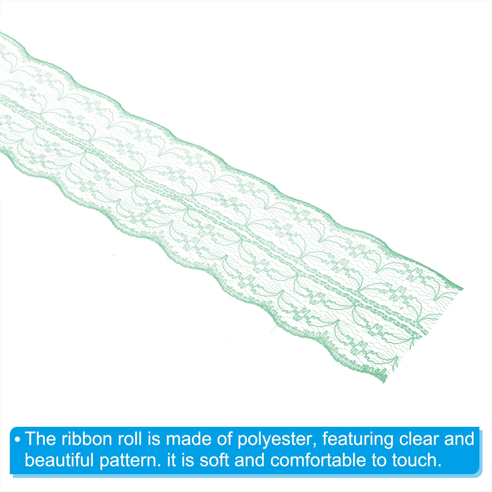 PATIKIL 1.8 Inch Wide 25 Yards Lace Trim Ribbon - Image 4