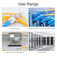 Vista 6 de 4 unids LC hembra a ST hembra Simplex fibra óptica acoplador adaptador de fibra óptica monomodo