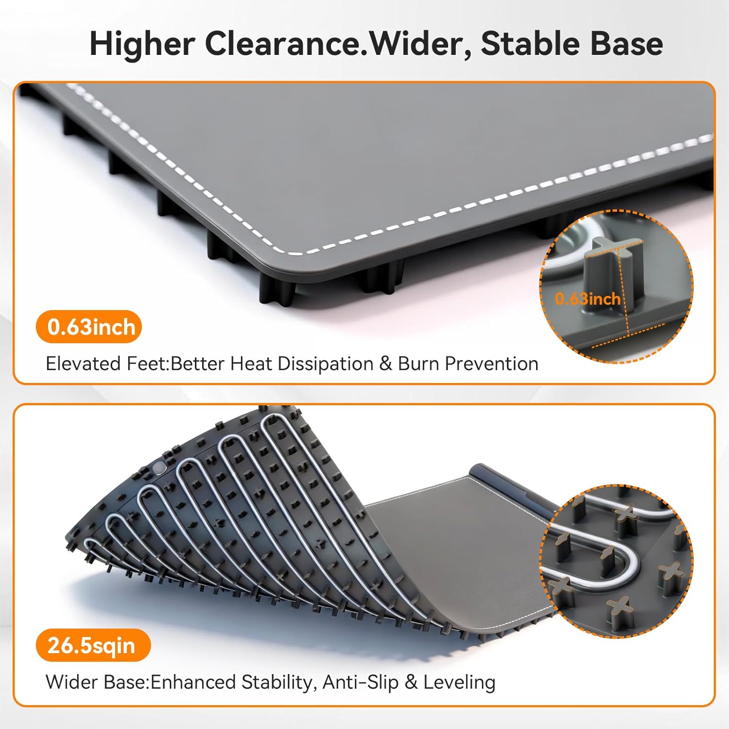 Warming Mat For Food Extra Large 39 * 16inch, Electric Silicone Food Warmer Trays for Chafing Dishes Buffet, Food Warming Mat for Parties Buffet, Portable Heating Pad, 7-Level Temp 8-Hour Timer, Grey