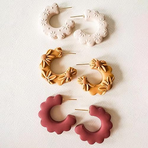 Miniatura 2 de Cortadores de arcilla polimérica para la fabricación de aretes Suministros Arcilla polimérica para la fabricación de joyas