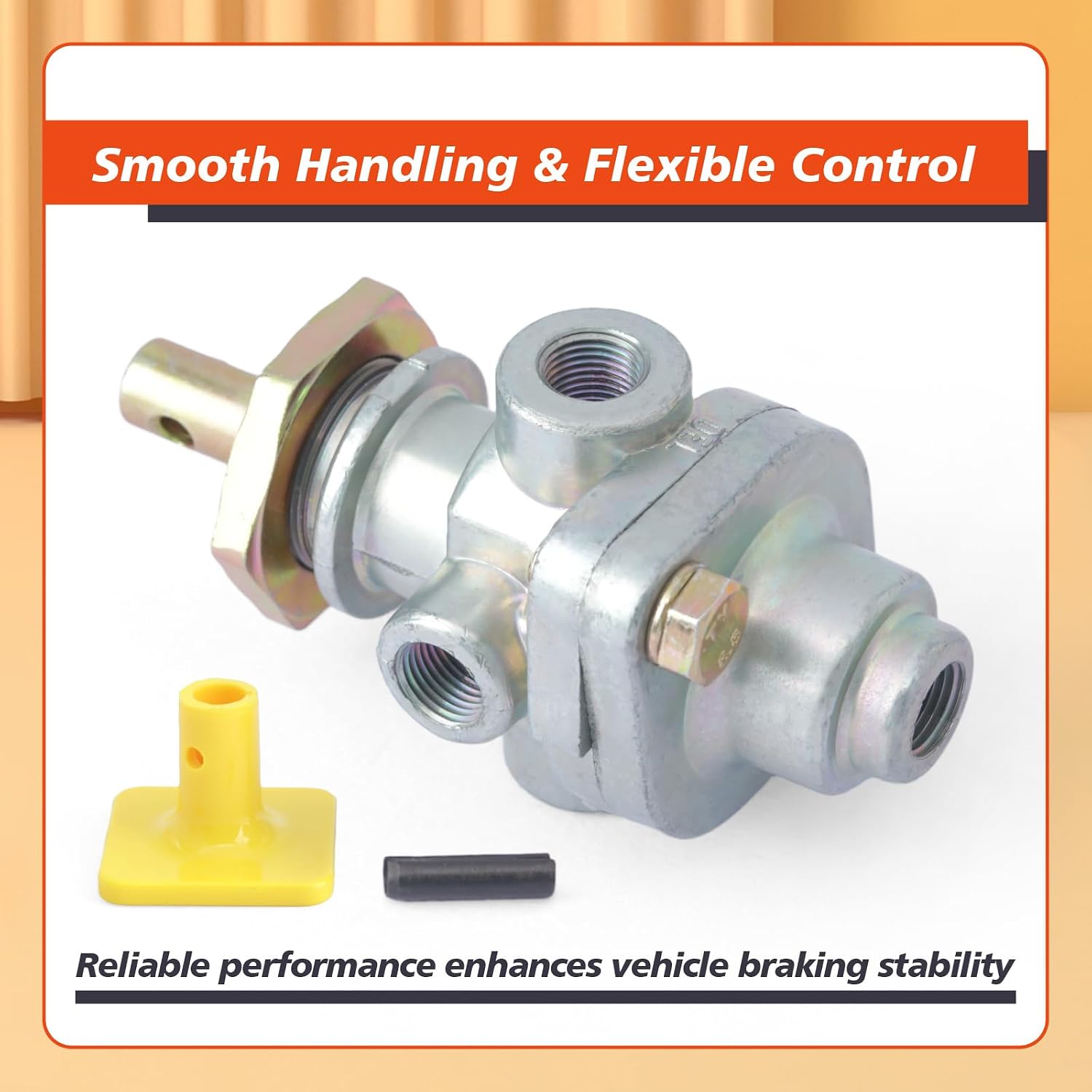 276566 PP-1 Dash Control Valve Replacement for Bendix 277015 for Haldex KN20021, Truck and Trailer Parking Emergency Brake 20PSI 1/8" Push/Pull