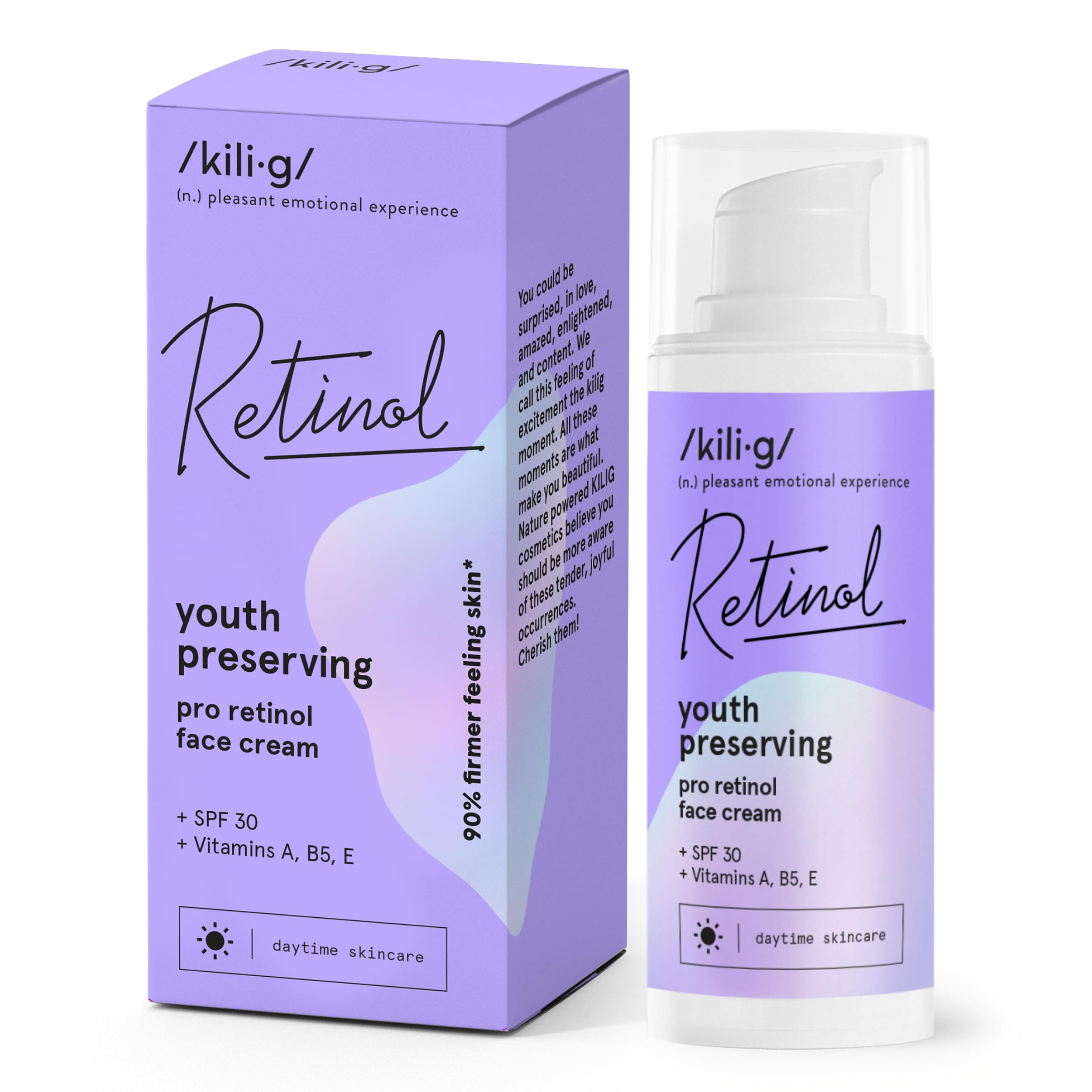 KILIG Zestaw pielęgnacji skóry z retinolem – krem Pro-Retinol 50 ml, serum na noc 30 ml, żelowa maska do twarzy (3×7 ml) i tonik 250 ml – pielęgnacja przeciwstarzeniowa