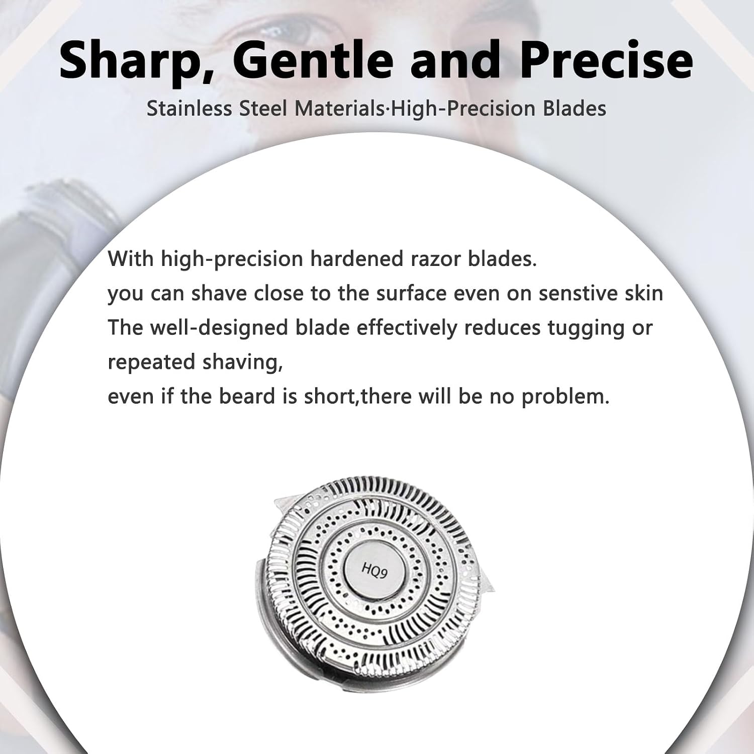 HQ9 Replacement Heads Blades Compatible with Philips HQ9 Shaver,HQ9190 8240XL PT/AT900 HQ8240/8260 PT920 8140XL 8260 L 8150XL,3 Pack