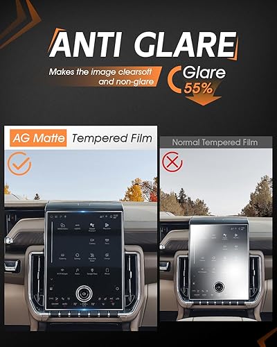 Vista 302 de CDEFG Cristal templado para Chevrolet Silverado/GMC Sierra 2025, pantalla táctil de 13.4 pulgadas, accesorios para Chevy Silverado/Sierra 1500